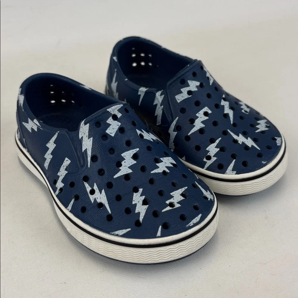 NATIVE Miles Blue Lightning SlipOn Shoes Size C6